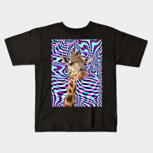 Trippy giraffe Kids T-Shirt